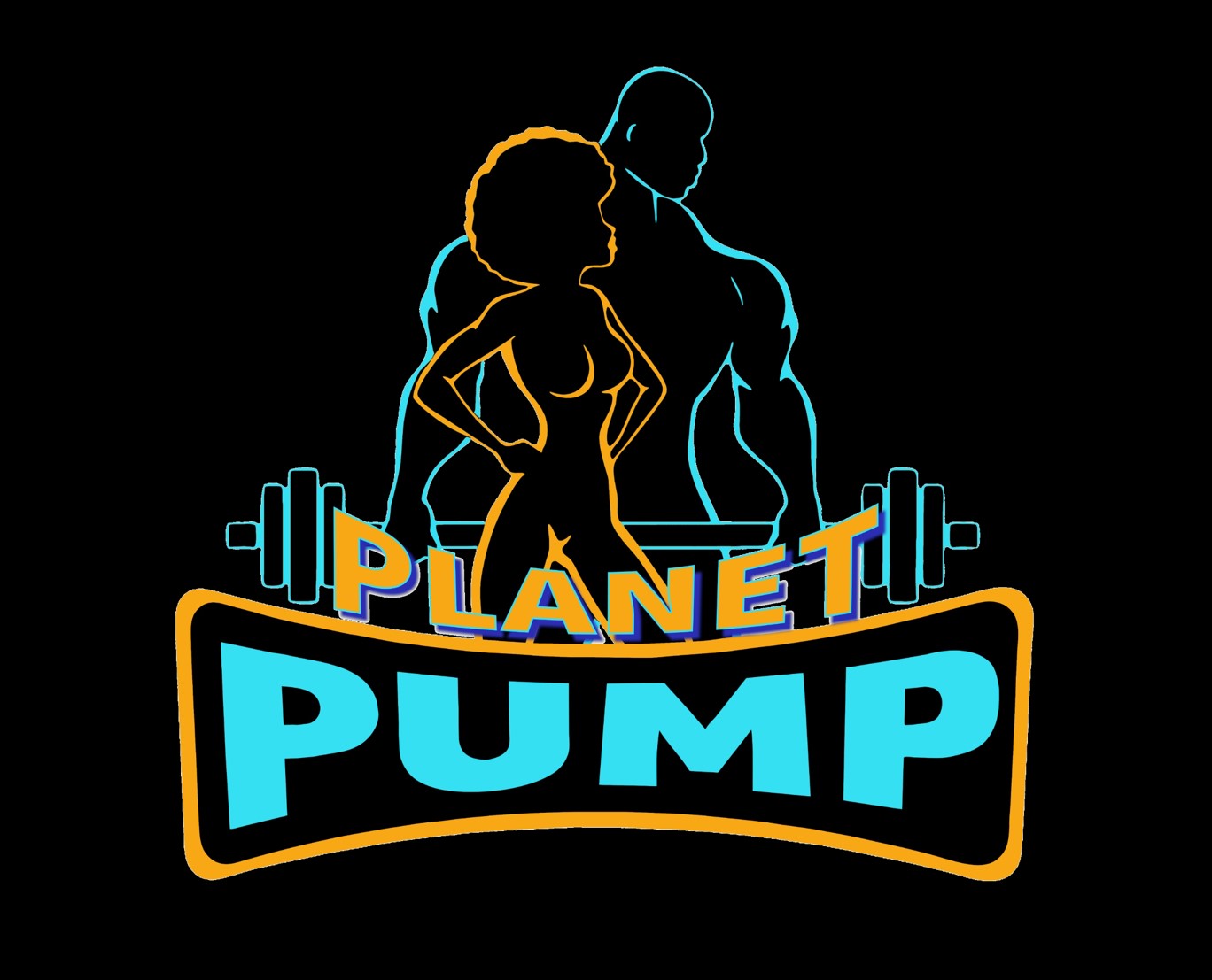 pump logo black